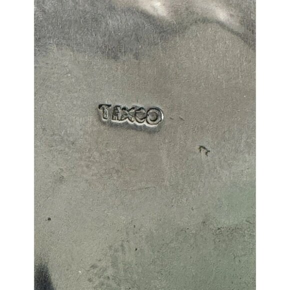 Vintage TAXCO Sterling Silver Inlay Belt Buckle Mosaic Aztec Mayan Design - Picture 5 of 6